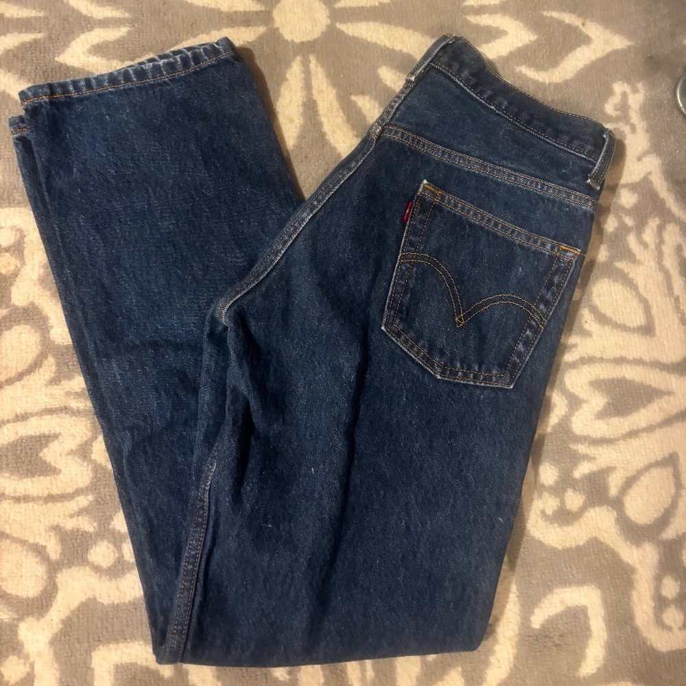 Levi’s 505 Regular Fit Jeans – Size 31x32 – Dark Wash Denim